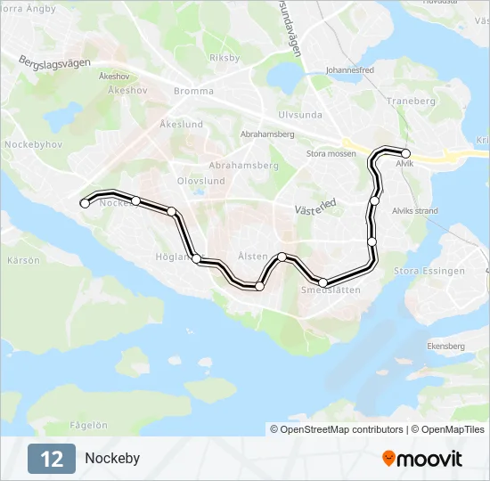 12 Light Rail Line Map