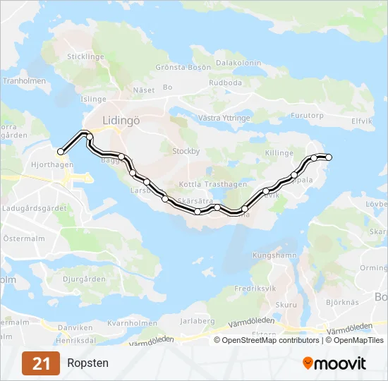 21 Light Rail Line Map