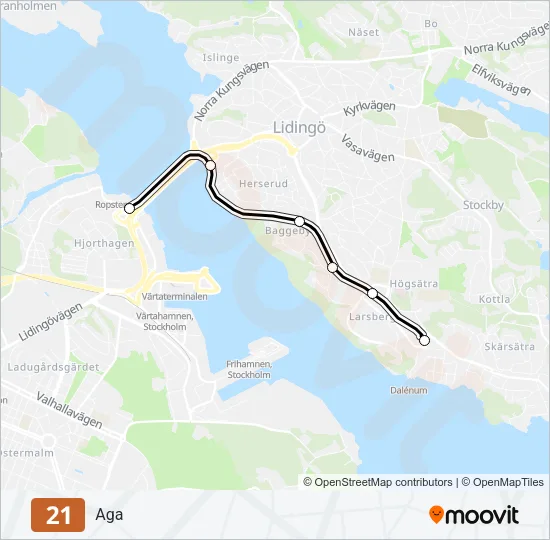 21 Light Rail Line Map