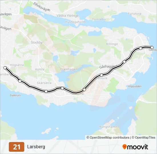 21 Light Rail Line Map
