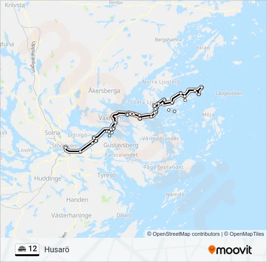 12 Ferry Line Map