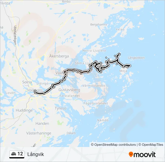 12 Ferry Line Map
