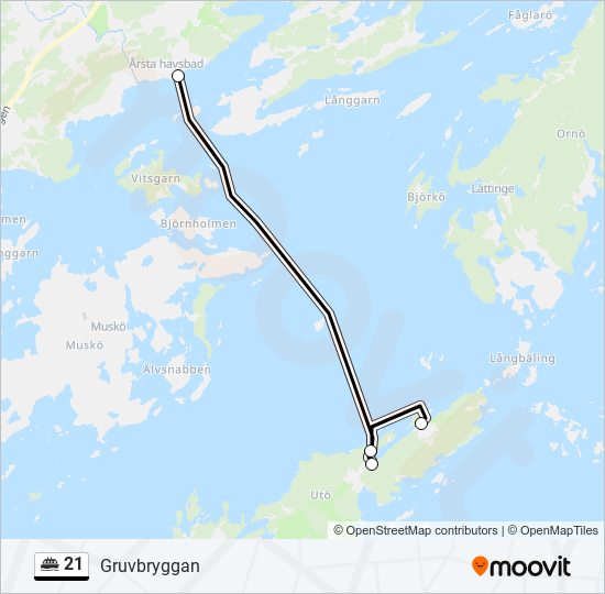 21 ferry Line Map