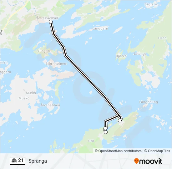 21 Ferry Line Map