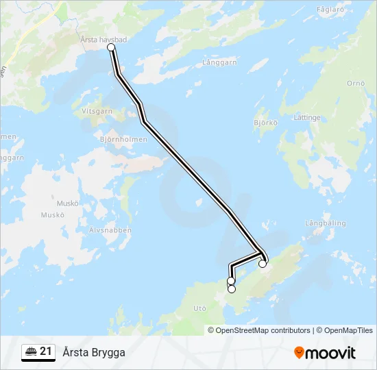 21 Ferry Line Map