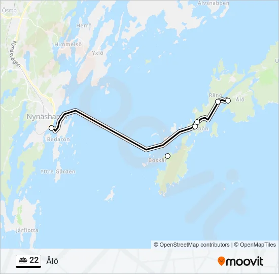 22 Ferry Line Map