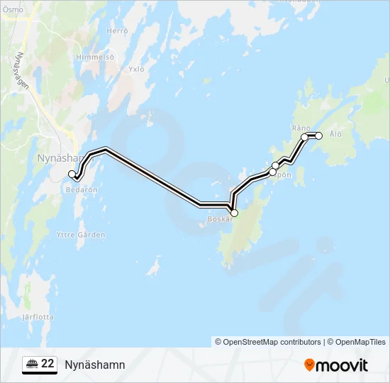 22 Ferry Line Map