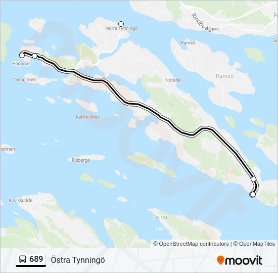 689 Bus Line Map