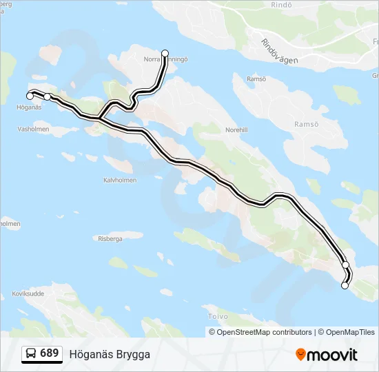 689 Bus Line Map