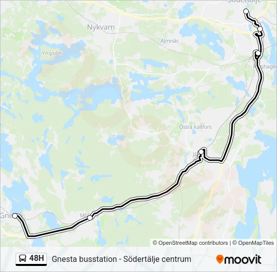 48H Bus Line Map