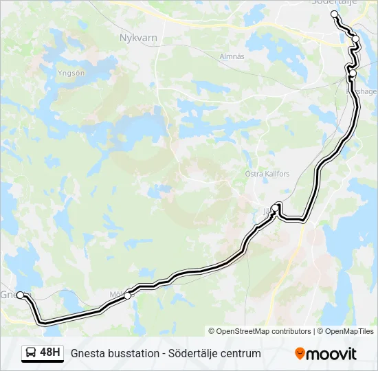 48H Bus Line Map