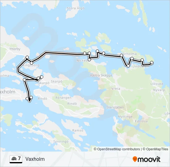 7 Ferry Line Map