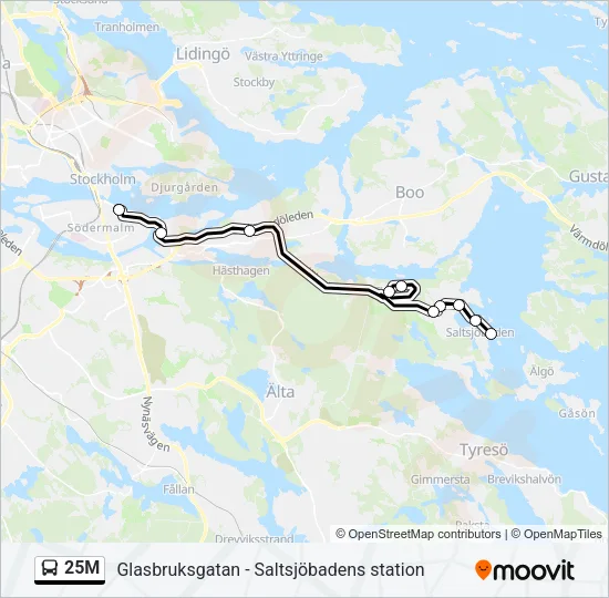 25M  Line Map