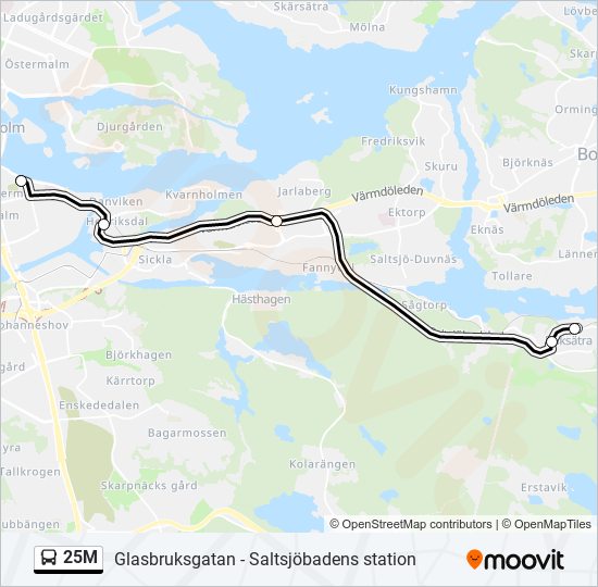 25M  Line Map