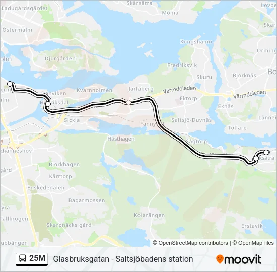 25M  Line Map