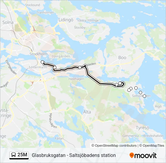 25M  Line Map
