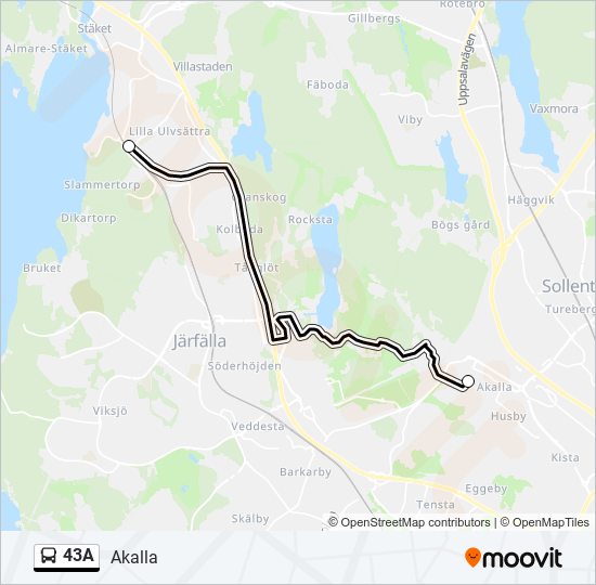 43A  Line Map