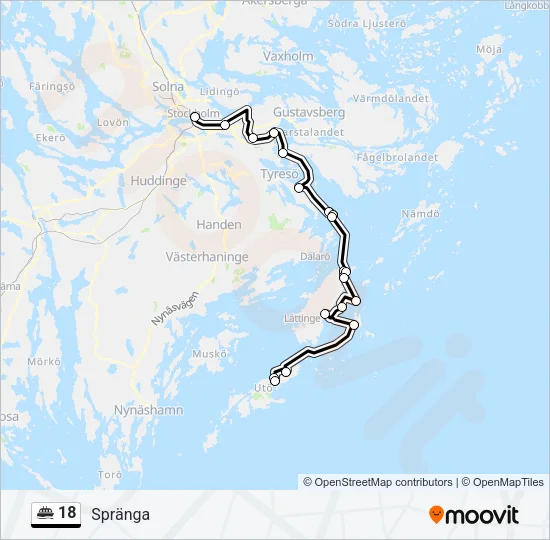 18 Ferry Line Map