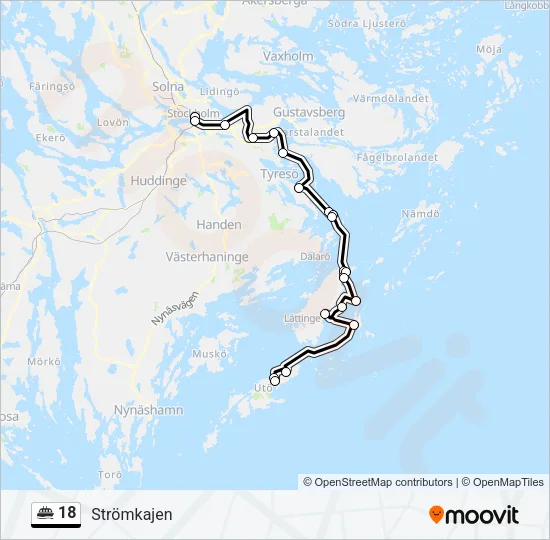 18 Ferry Line Map