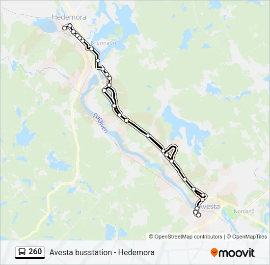 260 Bus Route Kolkata Map 260 Route: Schedules, Stops & Maps - Hedemora Station (Updated)