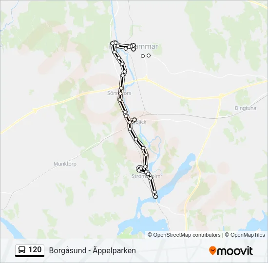 120 Bus Line Map
