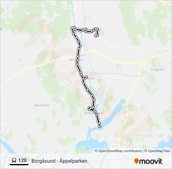 120 Bus Line Map
