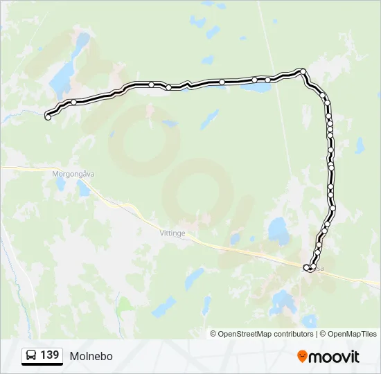 139 Bus Line Map
