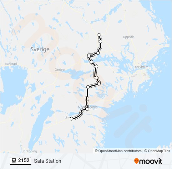 2152 train Line Map