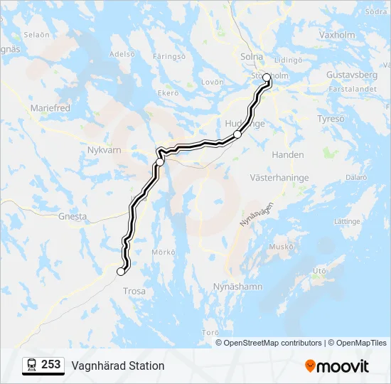 253 Train Line Map