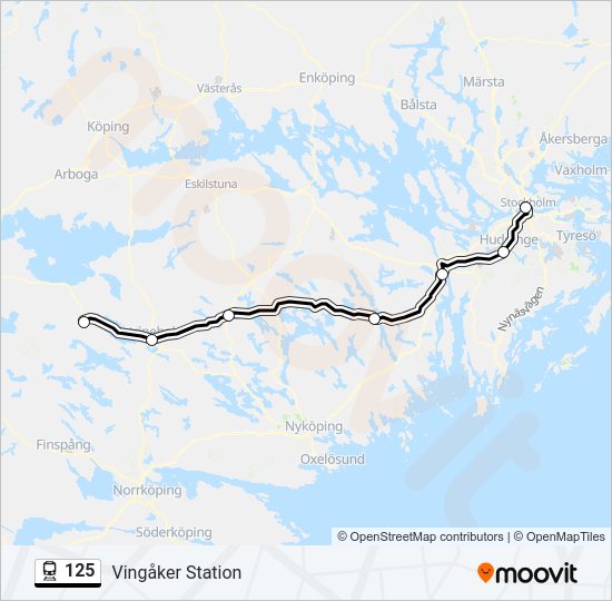 125 train Line Map