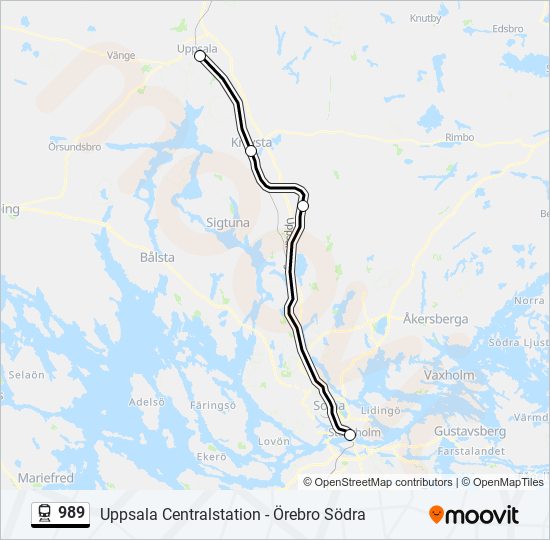 989 train Line Map