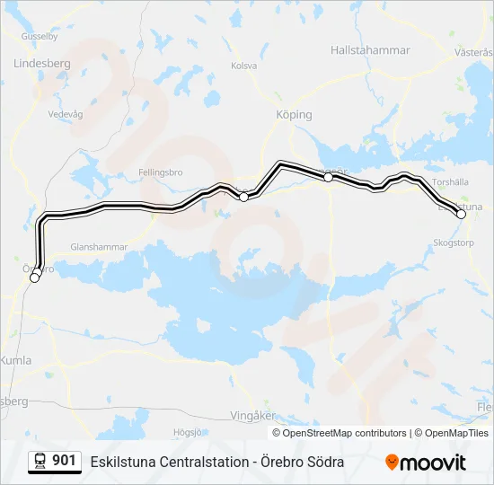 901 Train Line Map