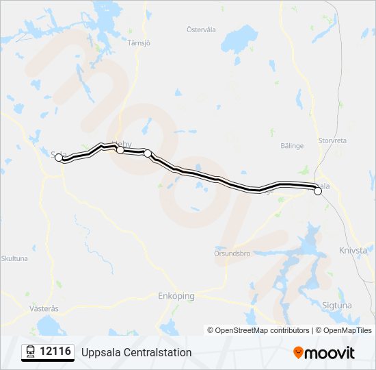 12116 train Line Map