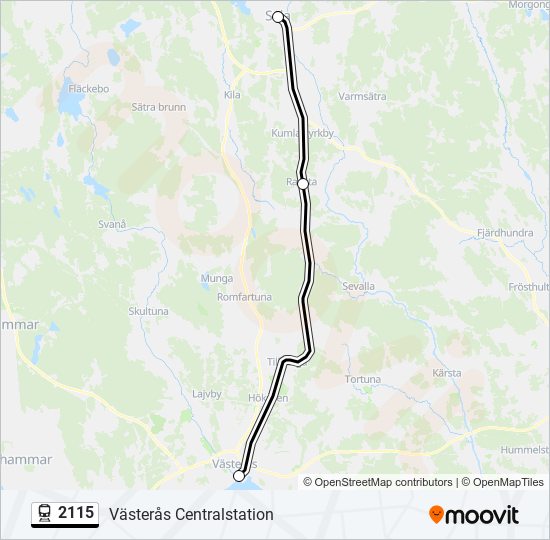 2115 train Line Map