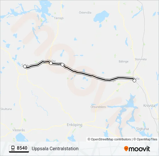 8540 Train Line Map