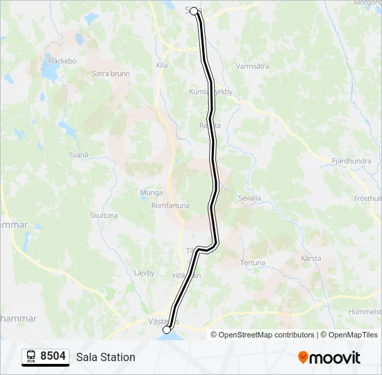 8504 Train Line Map
