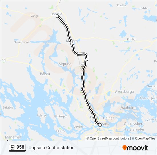 958 train Line Map