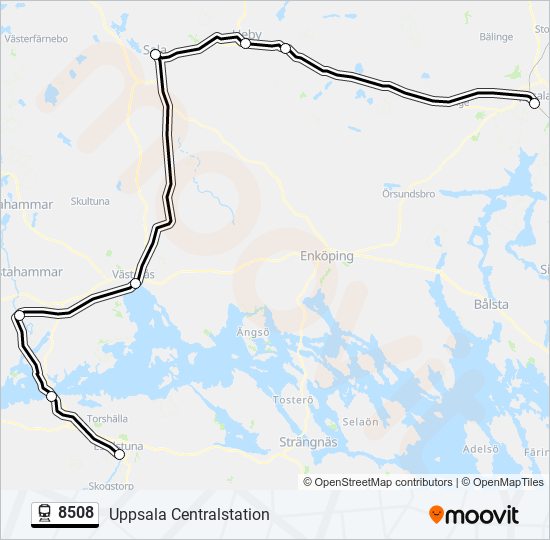 8508 train Line Map