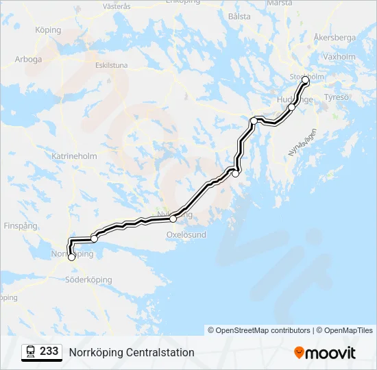 233 Train Line Map