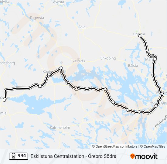 994 train Line Map