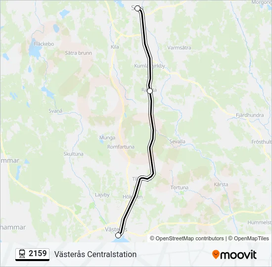 2159 Train Line Map