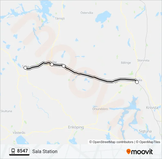 8547 Train Line Map