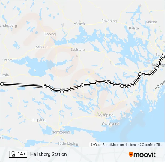147 Train Line Map