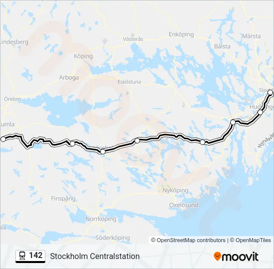 142 Train Line Map