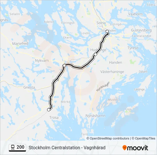 200 Train Line Map
