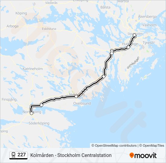 227 train Line Map