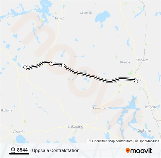 8544 Train Line Map