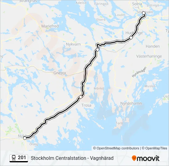 201 Train Line Map