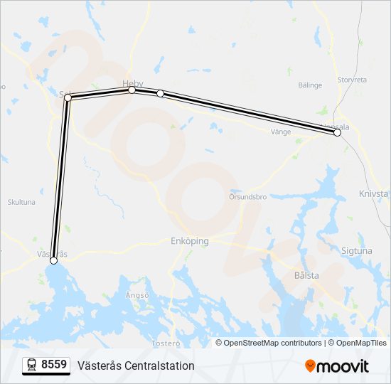 8559 train Line Map