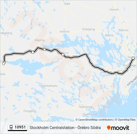10951 Train Line Map
